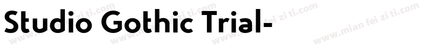 Studio Gothic Trial字体转换